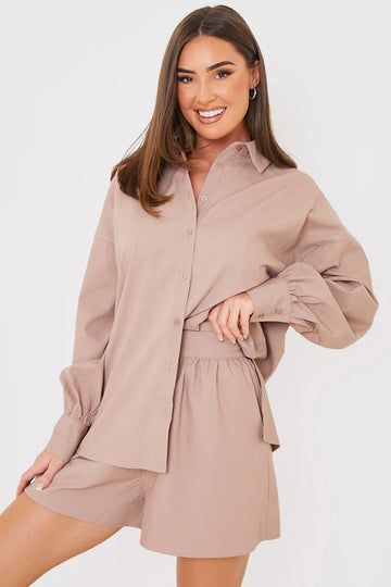 Linen Look Floaty Co-Ord Shorts